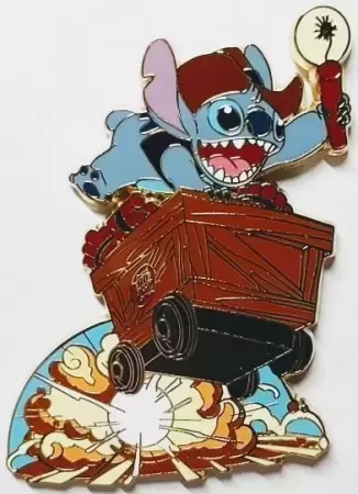 Disney Pins Open Edition - DLP - Stitch as Miner from Big Thunder Mountain