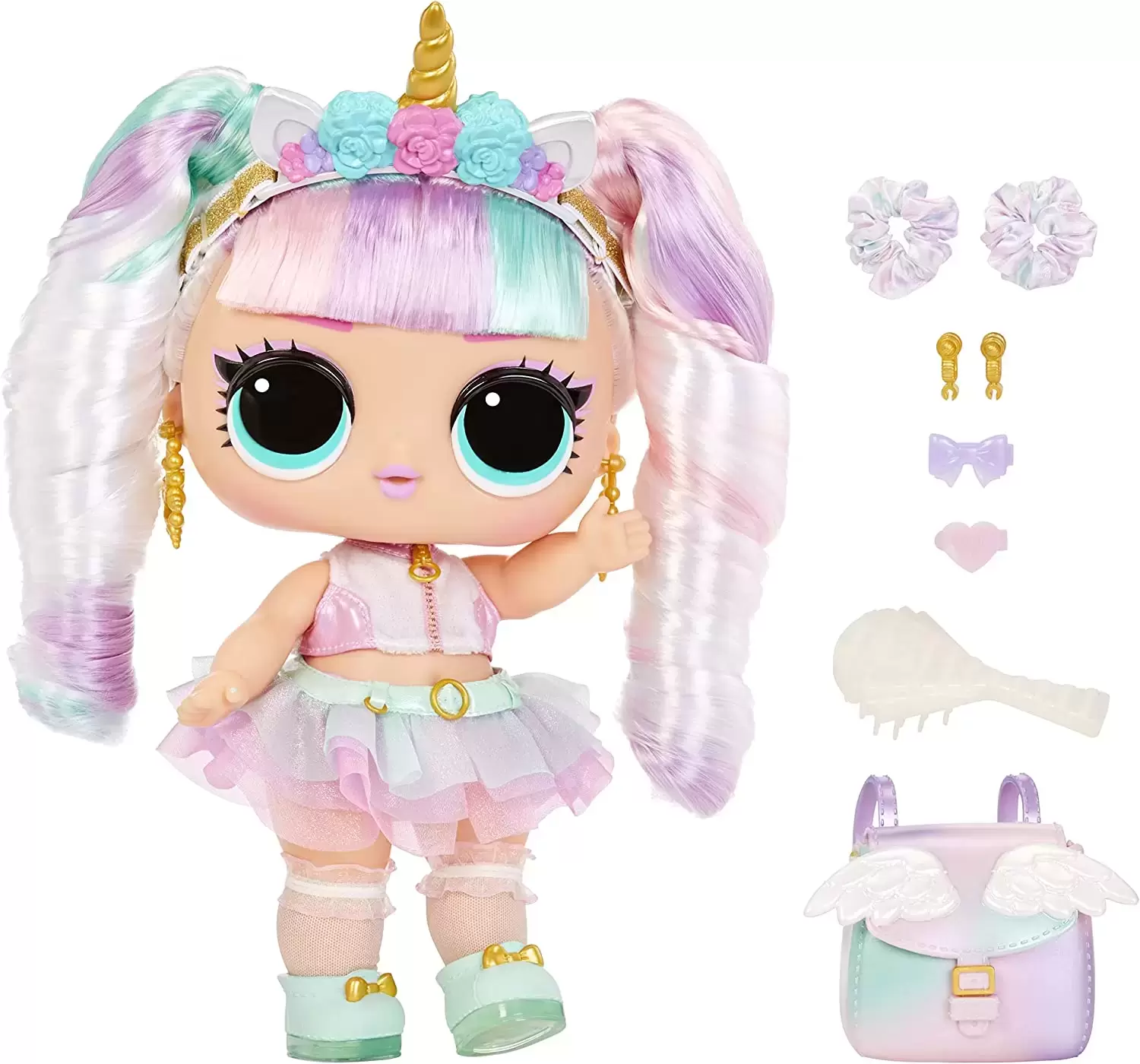 L.O.L. Surprise! Hair Hair Hair - Big Baby Totally Hair - Unicorn (11.5 Inches)