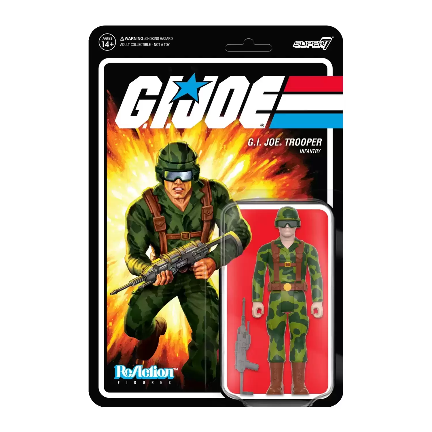 Super7 ReAction - G.I. Joe - G.I. Joe Trooper - Goggles (Pink)