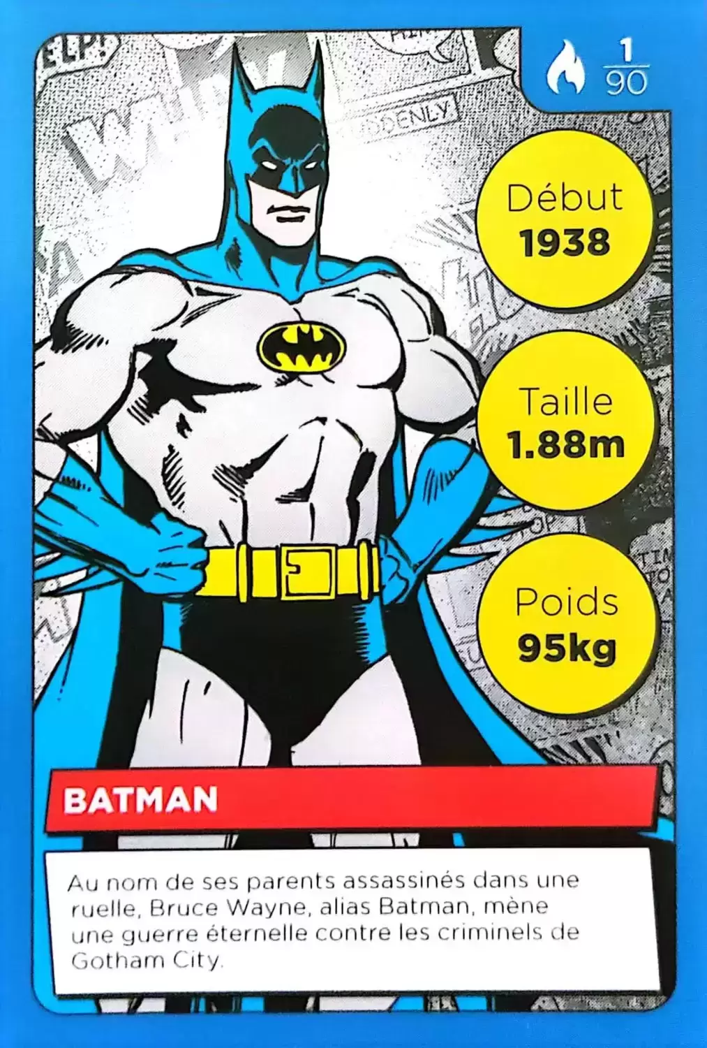 Cartes Auchan DC Comics - Batman