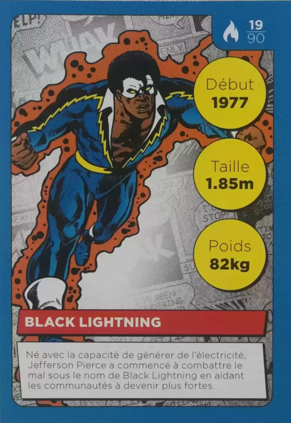 Cartes Auchan DC Comics - Black Lightning