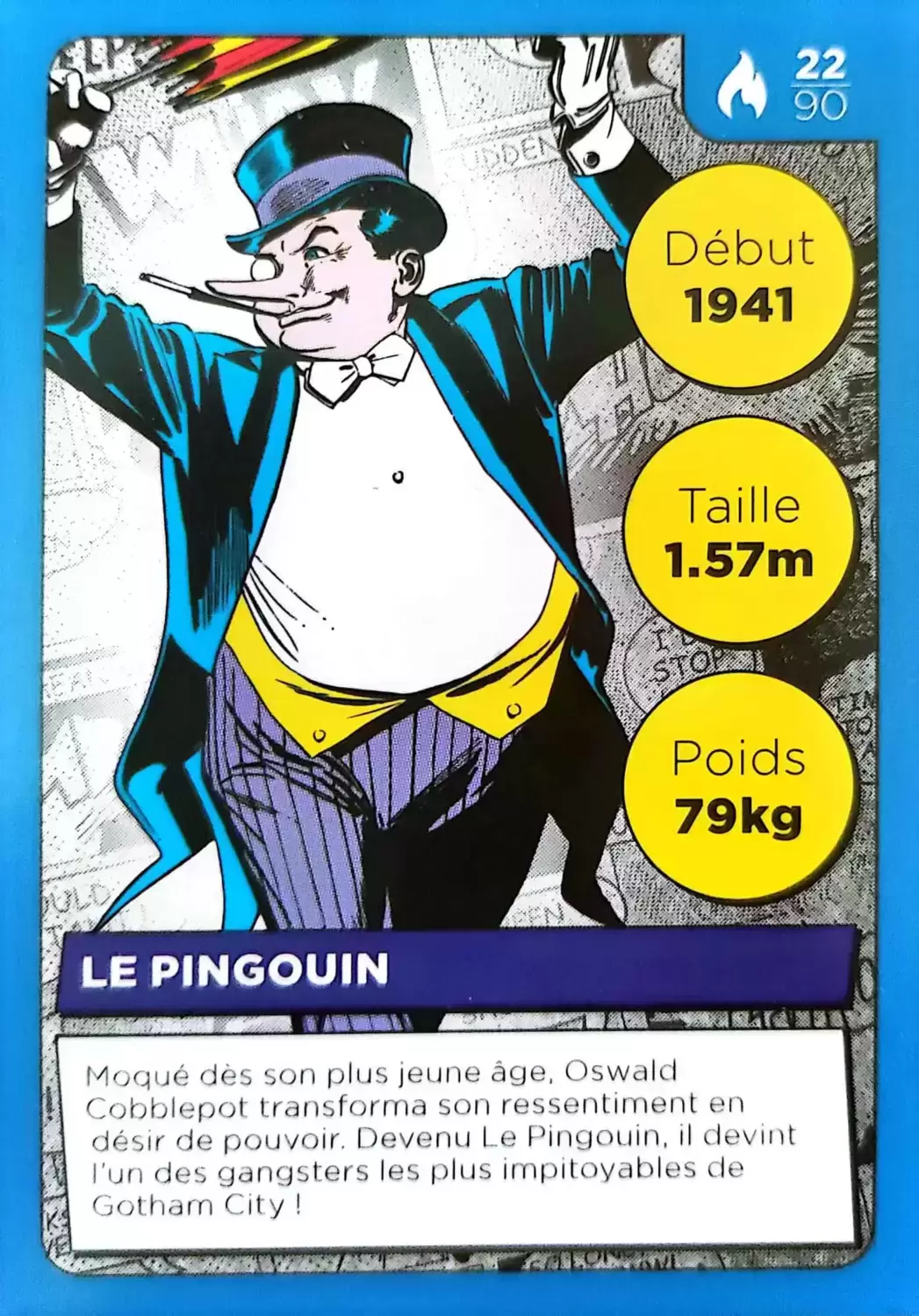 Cartes Auchan DC Comics - Le Pingouin