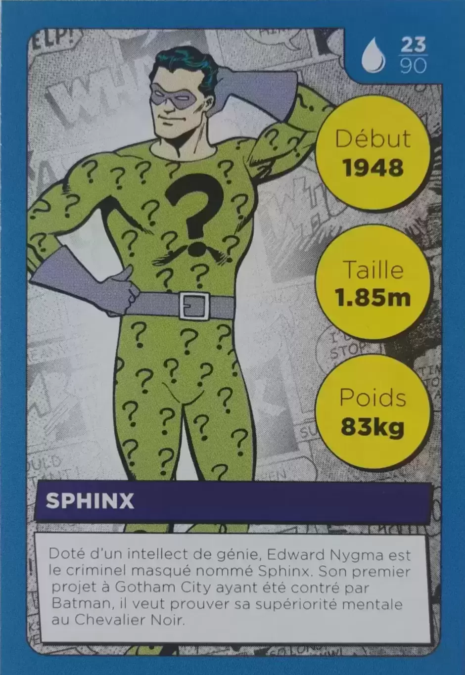 Cartes Auchan DC Comics - Sphinx