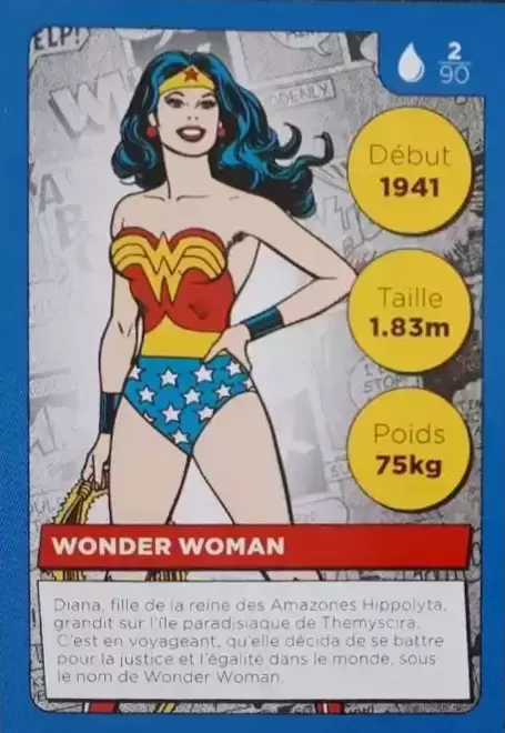 Cartes Auchan DC Comics - Wonder Woman