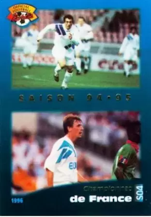 Panini U.N.F.P. Football Cards 1995-1996 - Championnat de France - Saison 94/95