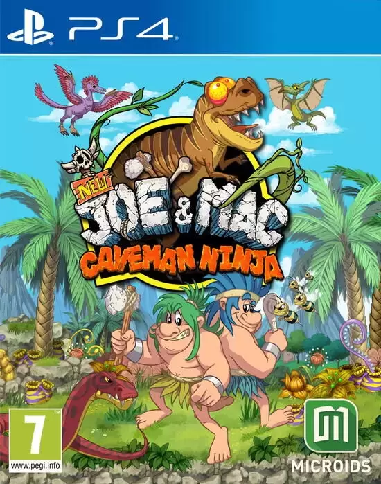 Jeux PS4 - New Joe & Mac Caveman Ninja T-rex Edition