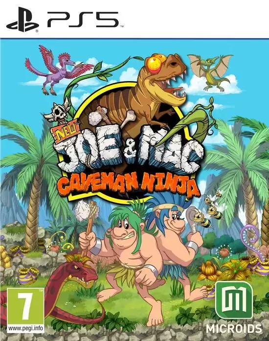 Jeux PS5 - New Joe & Mac Caveman Ninja T-rex Edition