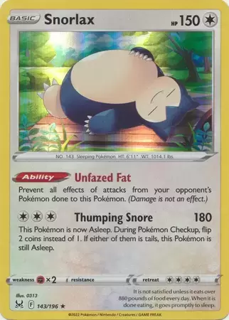 Lost Origin - Snorlax Holo