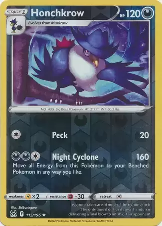 Lost Origin - Honchkrow Reverse