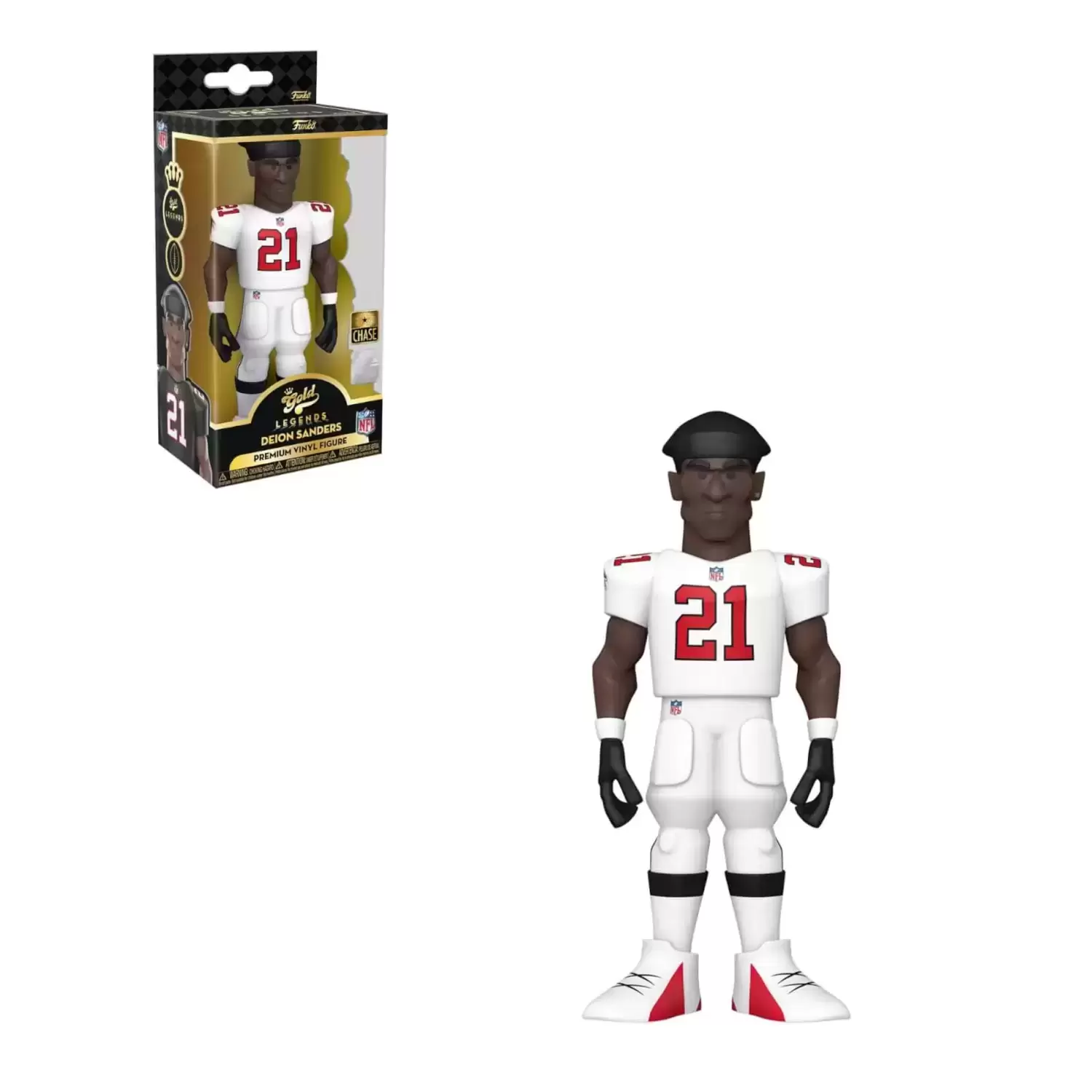 NFL: Falcons - Deion Sanders 12 inch Vinyl Gold Figure