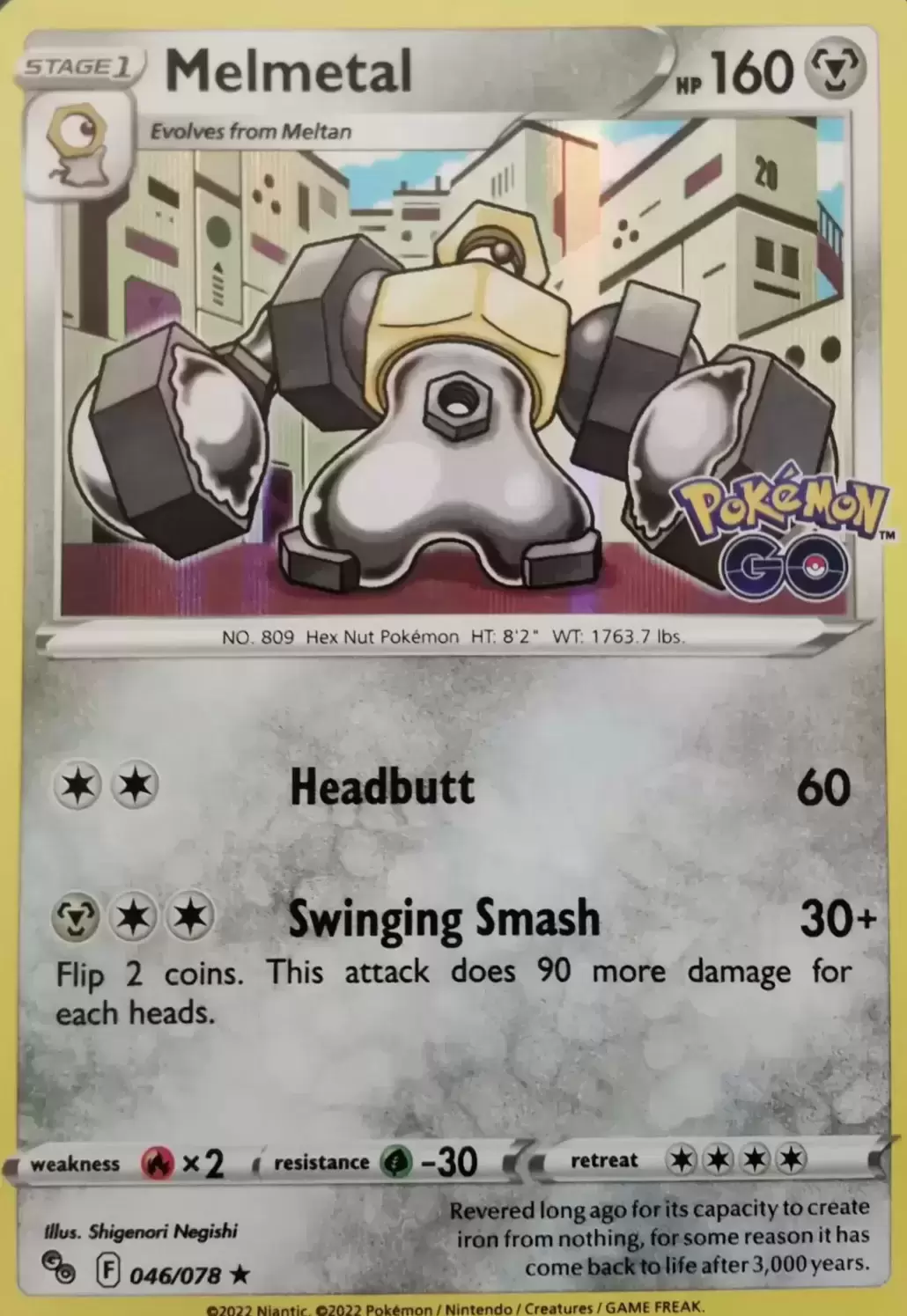 Steelix Reverse - Pokémon Go Pokémon card 044/078