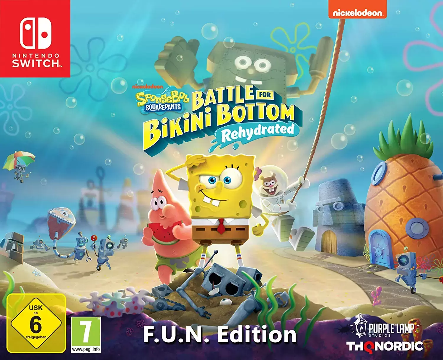 Nintendo Switch Games - Spongebob Squarepants: Battle For Bikini Bottom - Rehydrated - F.U.N Edition