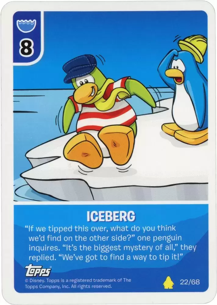 Topps Disney CLUB PENGUIN Power Card Jitsu Card # 9 Penguin Band 49/68