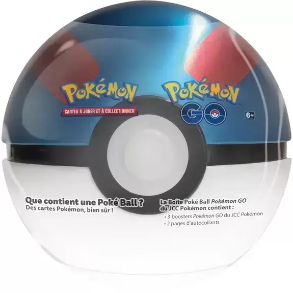 Tin Box Métal / Pokébox Pokémon - Super Ball (Poké Ball Bleue) - Pokémon Go