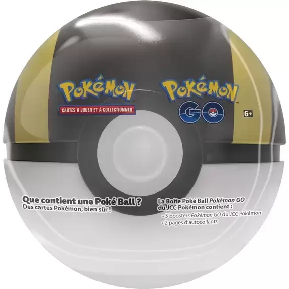Tin Box Métal / Pokébox Pokémon - Hyper Ball (Poké Ball Noire) - Pokémon Go