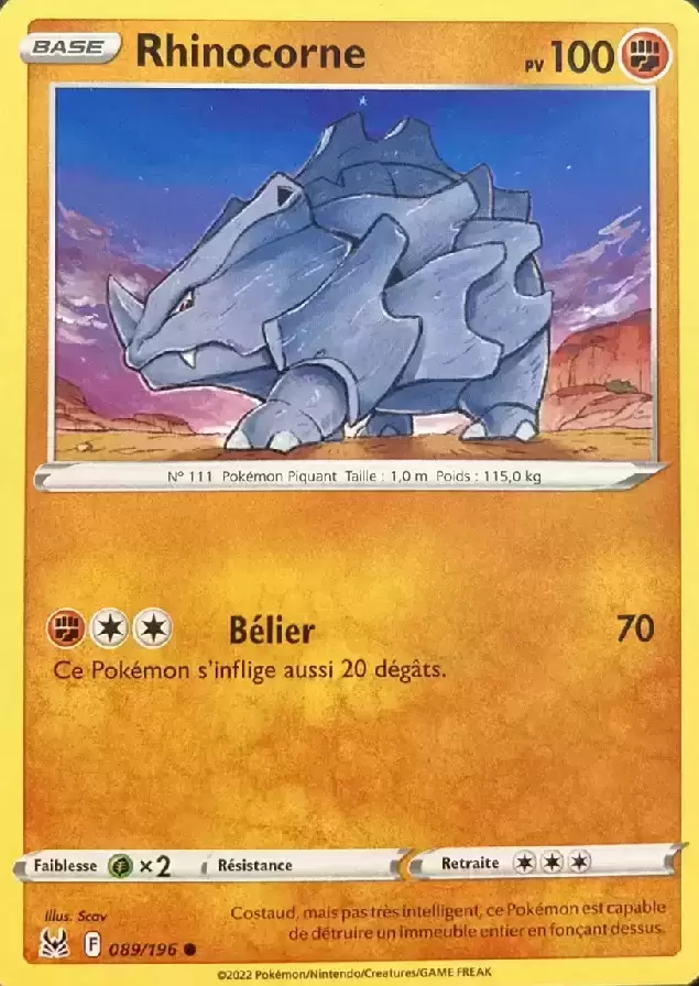 Origine perdue - Rhinocorne