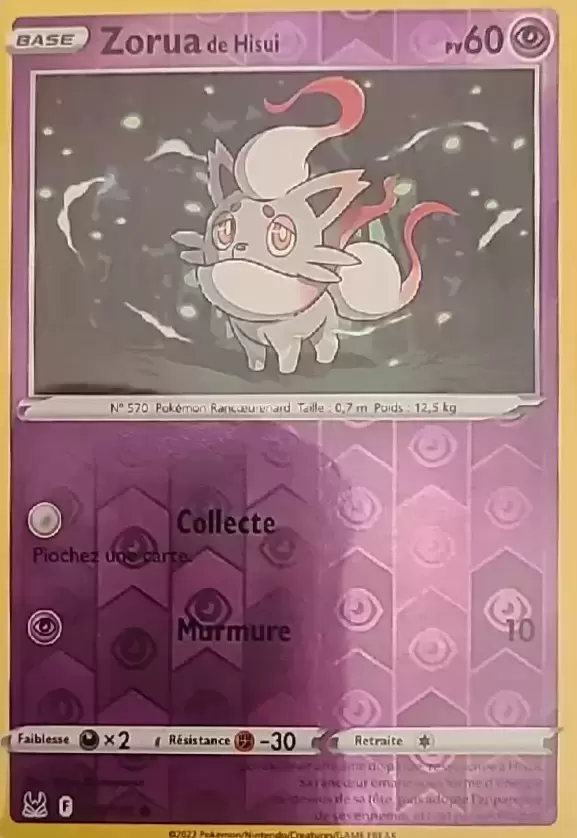 Origine perdue - Zorua de Hisui Reverse