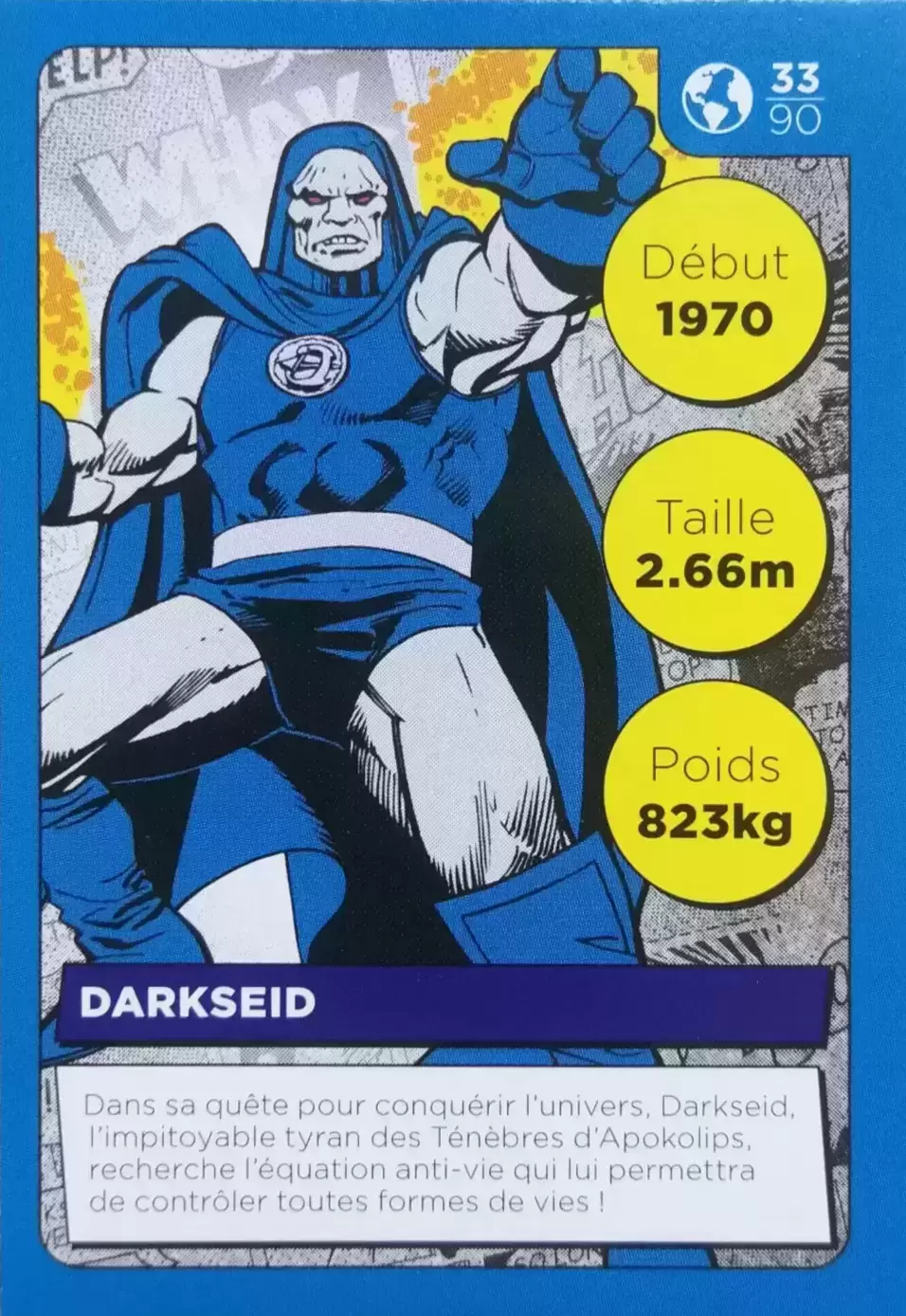 Cartes Auchan DC Comics - Darkseid