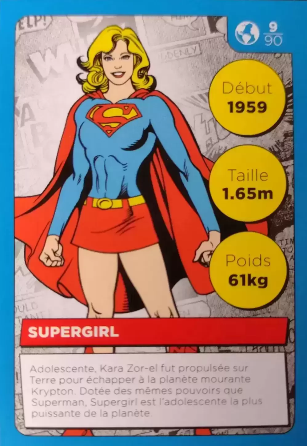 Cartes Auchan DC Comics - Supergirl