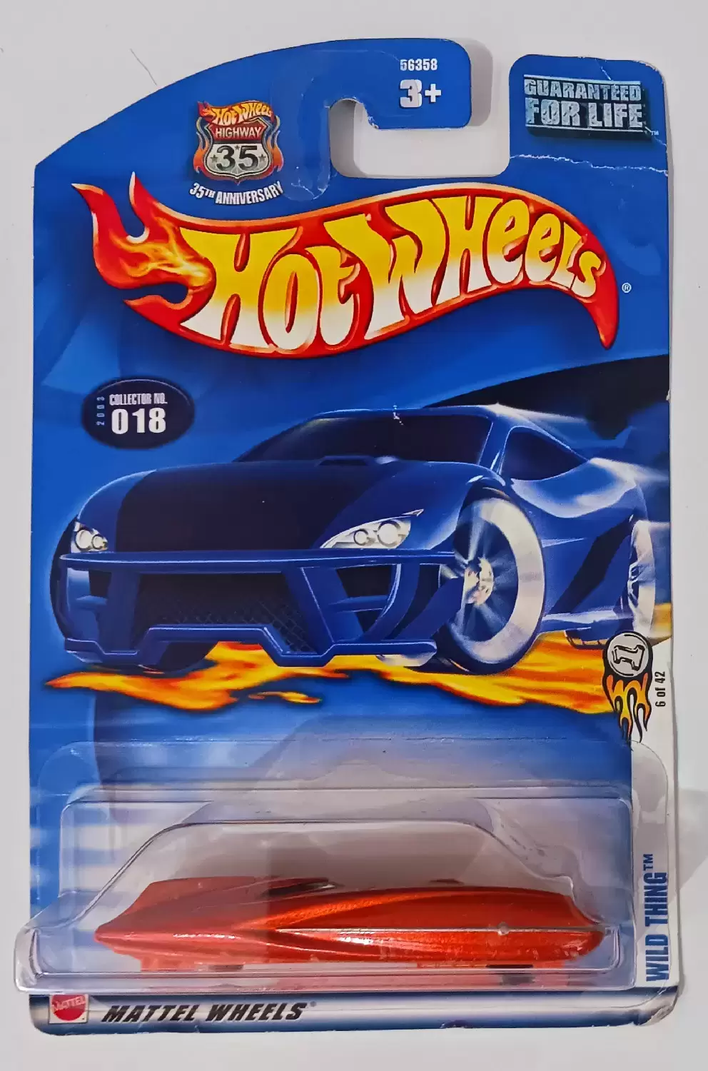 Mainline Hot Wheels - Hot Wheels 2002 Collector No.018 Wild Thing