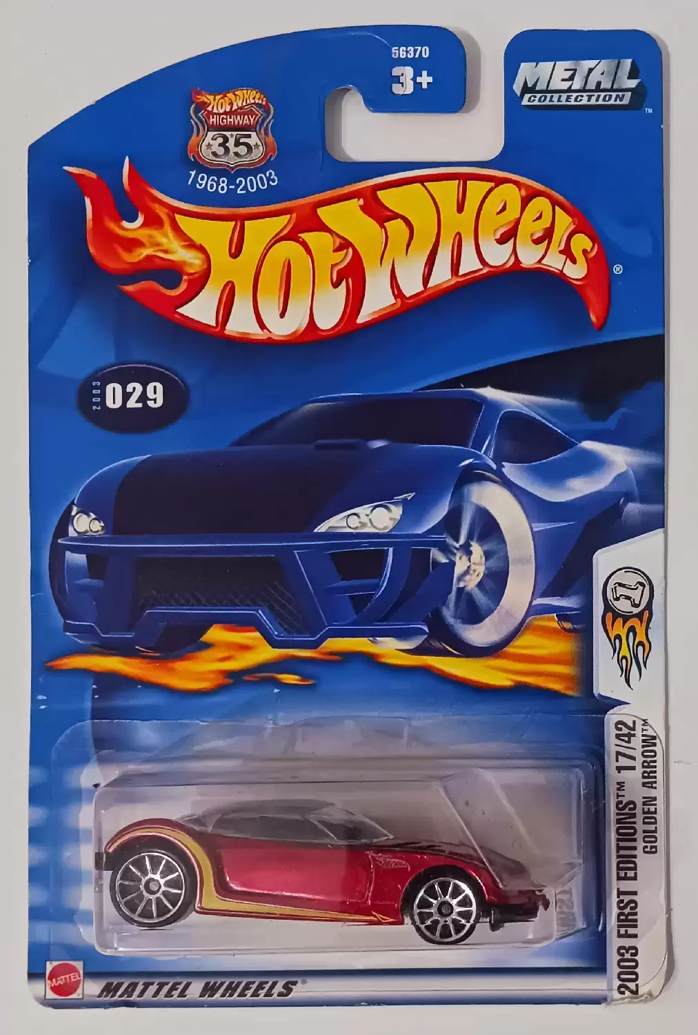 Mainline Hot Wheels - Hot Wheels Collector No. 029 2003 First Editions Golden Arrow