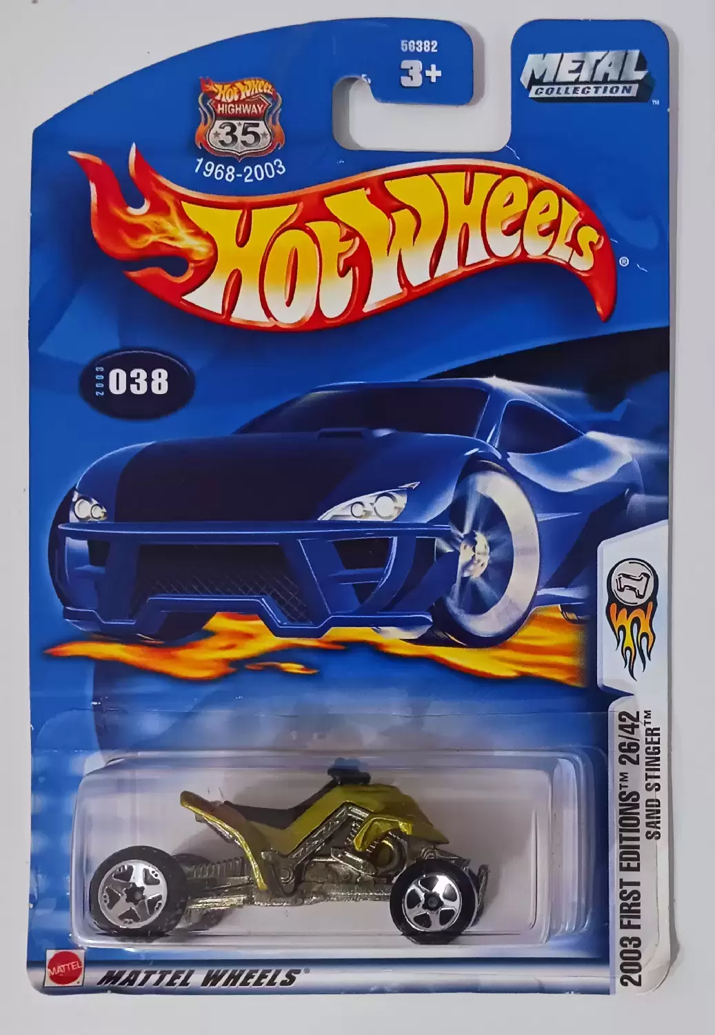Mainline Hot Wheels - Hot Wheels Collector No. 038 2003 First Editions Sand Stinger