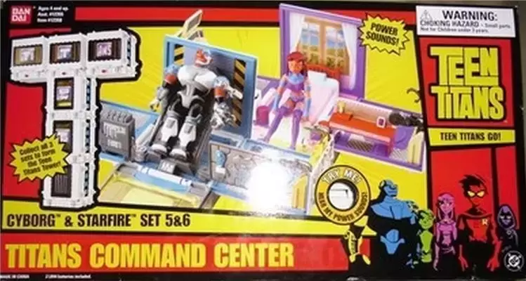 Teen Titans - Bandai - Titans Command Center Cyborg & Starfire Set 5 & 6