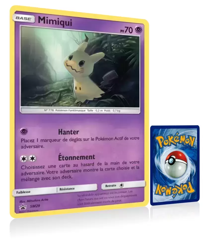 Cartes Pokemon Jumbo XXL - SM - Mimiqui - Jumbo