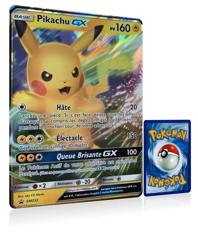 Lot de 2 Cartes Pokémon Jumbo XXL - Lot de 2 Cartes Pokémon GX