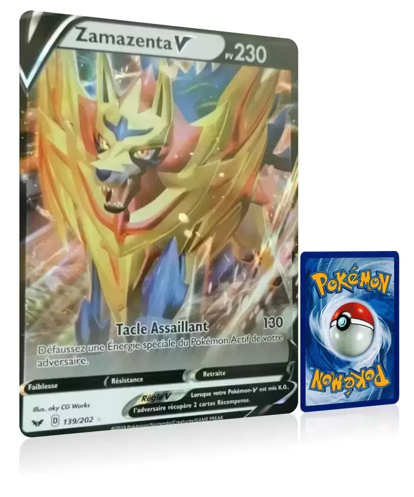Cartes Pokemon Jumbo XXL - SWSH - Zamazenta V