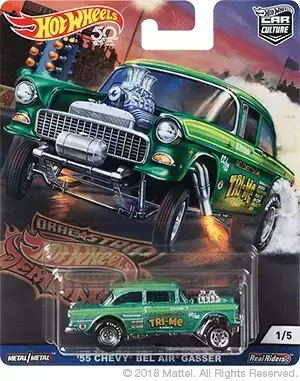 Hot Wheels - Car Culture - Dragstrip Demons - 55 Chevy Bel Air Gasser