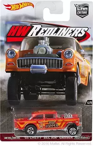 Hot Wheels - Car Culture - HW Redliners - 55 Chevy Bel Air Gasser