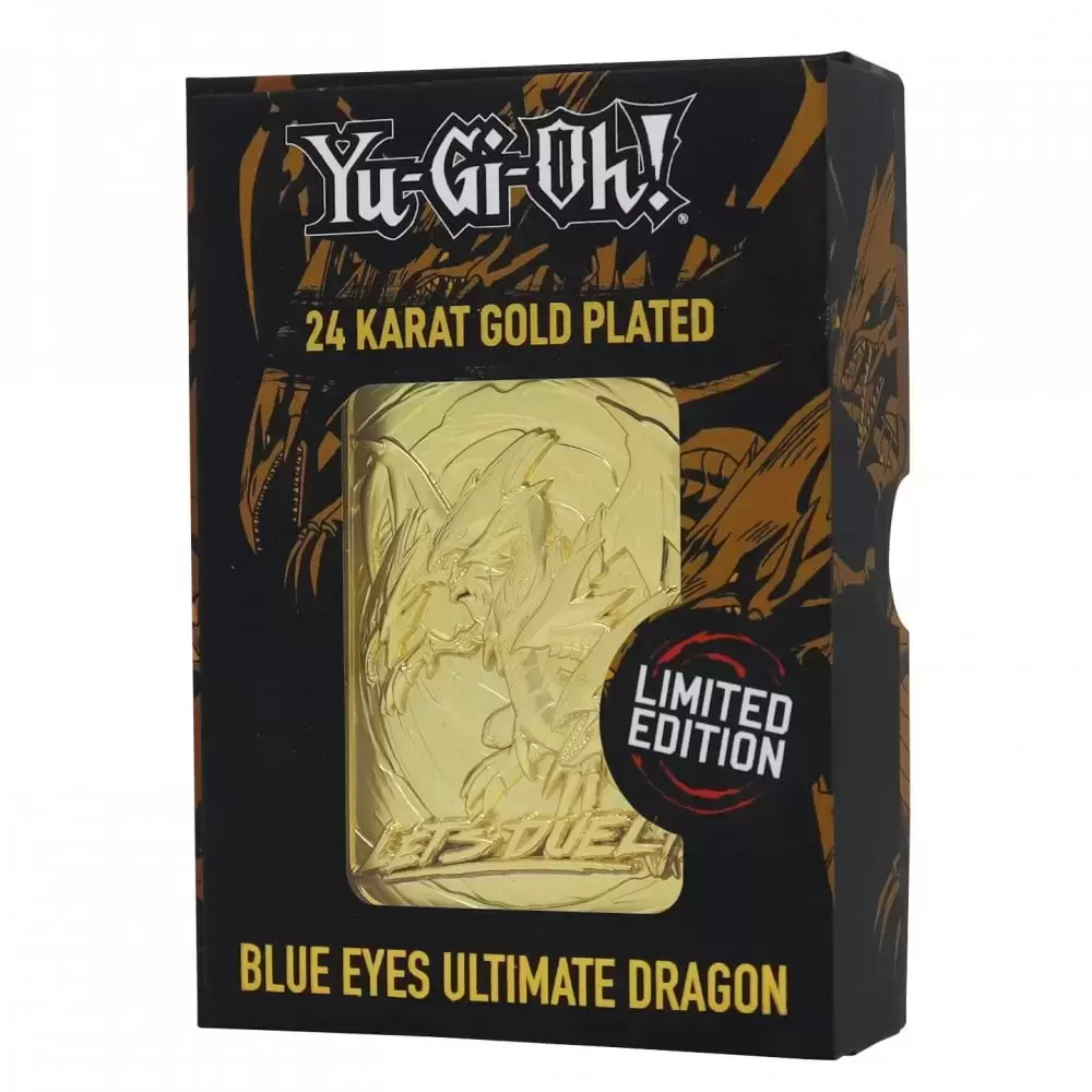 Fanattik - Ingot & Metal Card - Yu-Gi-Oh! - Blue Eyes Ultimate Dragon Gold