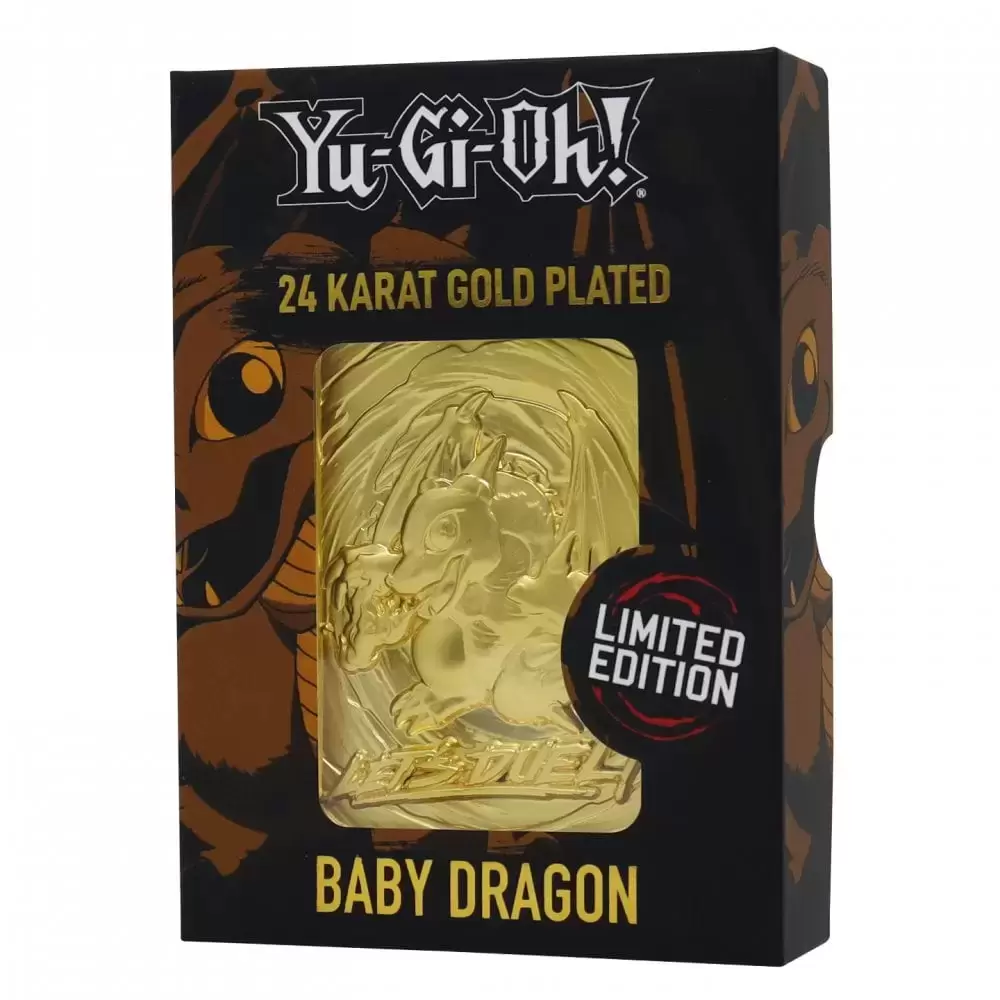 Fanattik - Ingot & Metal Card - Yu-Gi-Oh! - Baby Dragon Gold