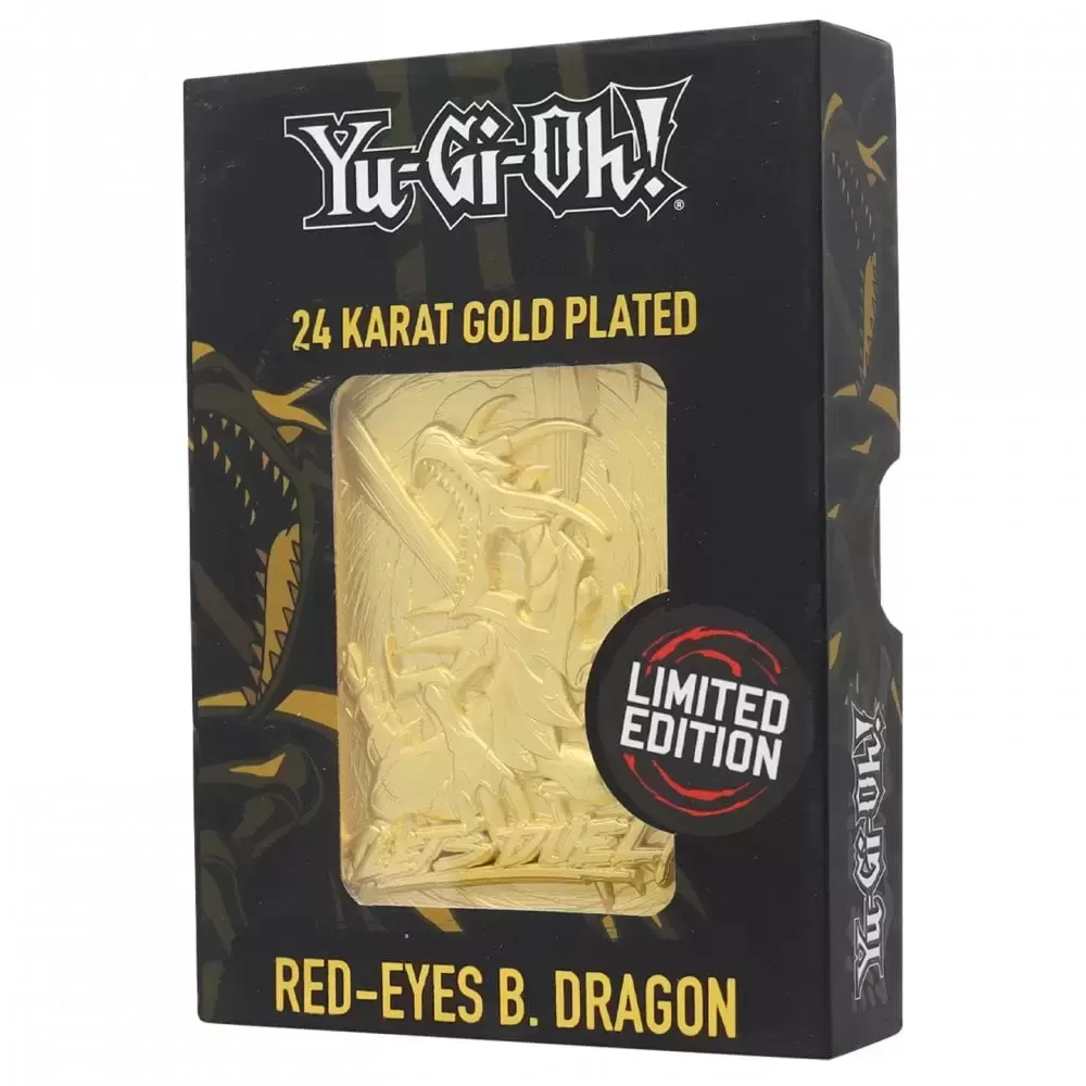 Fanattik - Ingot & Metal Card - Yu-Gi-Oh! - Red-Eyes B. Dragon Gold