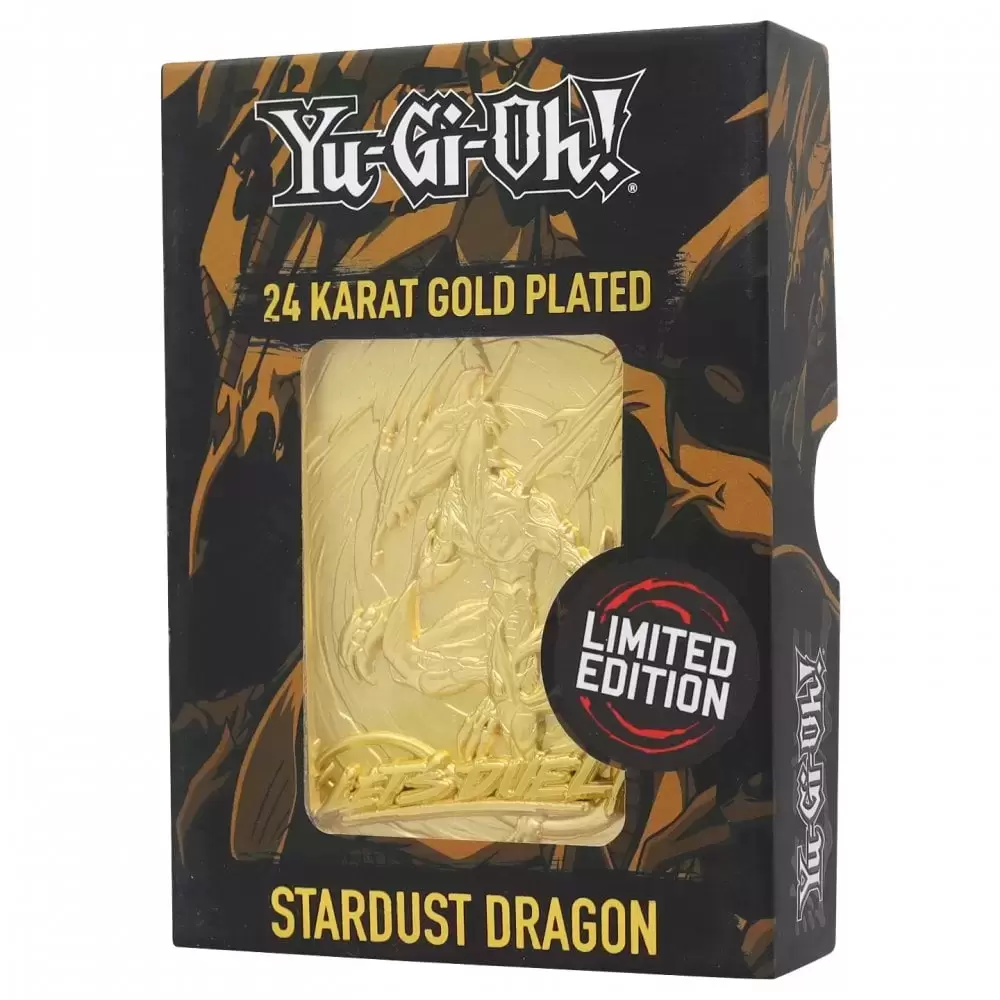Fanattik - Ingot & Metal Card - Yu-Gi-Oh! - Stardust Dragon Gold
