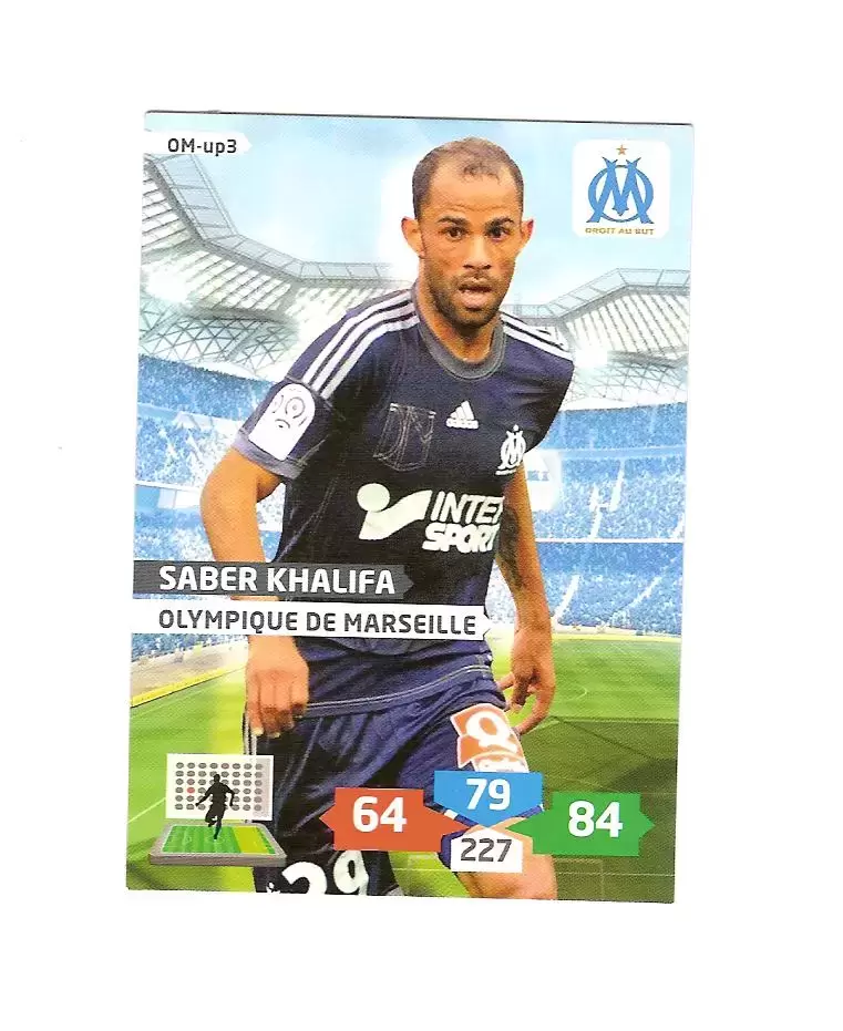 Adrenalyn XL 2013-2014 (France) - Saber Khalifa -Attaquant - Olympique de Marseille
