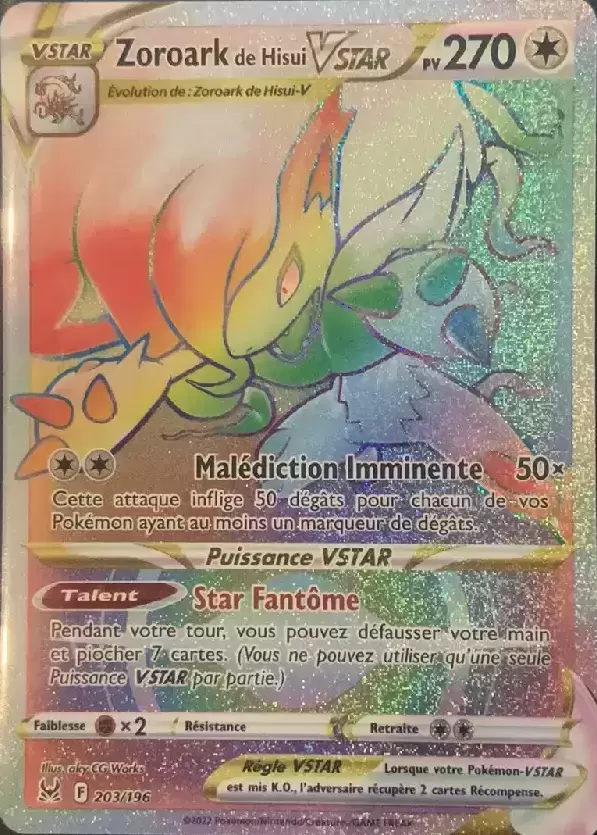 Album à 12 pages pour cartes Pokémon avec Hisui Zoroark