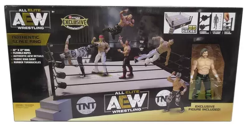 AEW Authentic Scale Ring Playset (w/ Aubrey Edwards) - Ringside