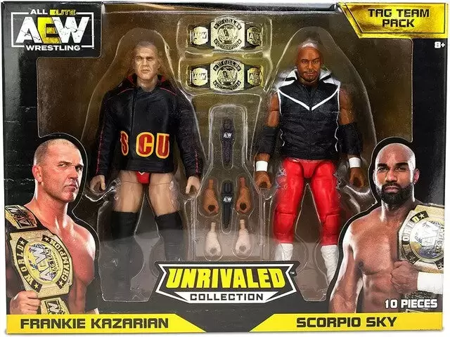 2-Pack Tag Team AEW Danhausen & Hook Elite Wrestling Action Figure WWE  Figurines