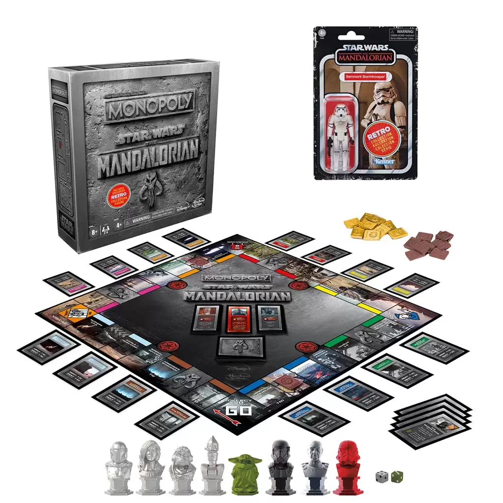 Monopoly Movies & TV Series - Monopoly: Star Wars The Mandalorian + Retro Collection Remnant Stormtrooper