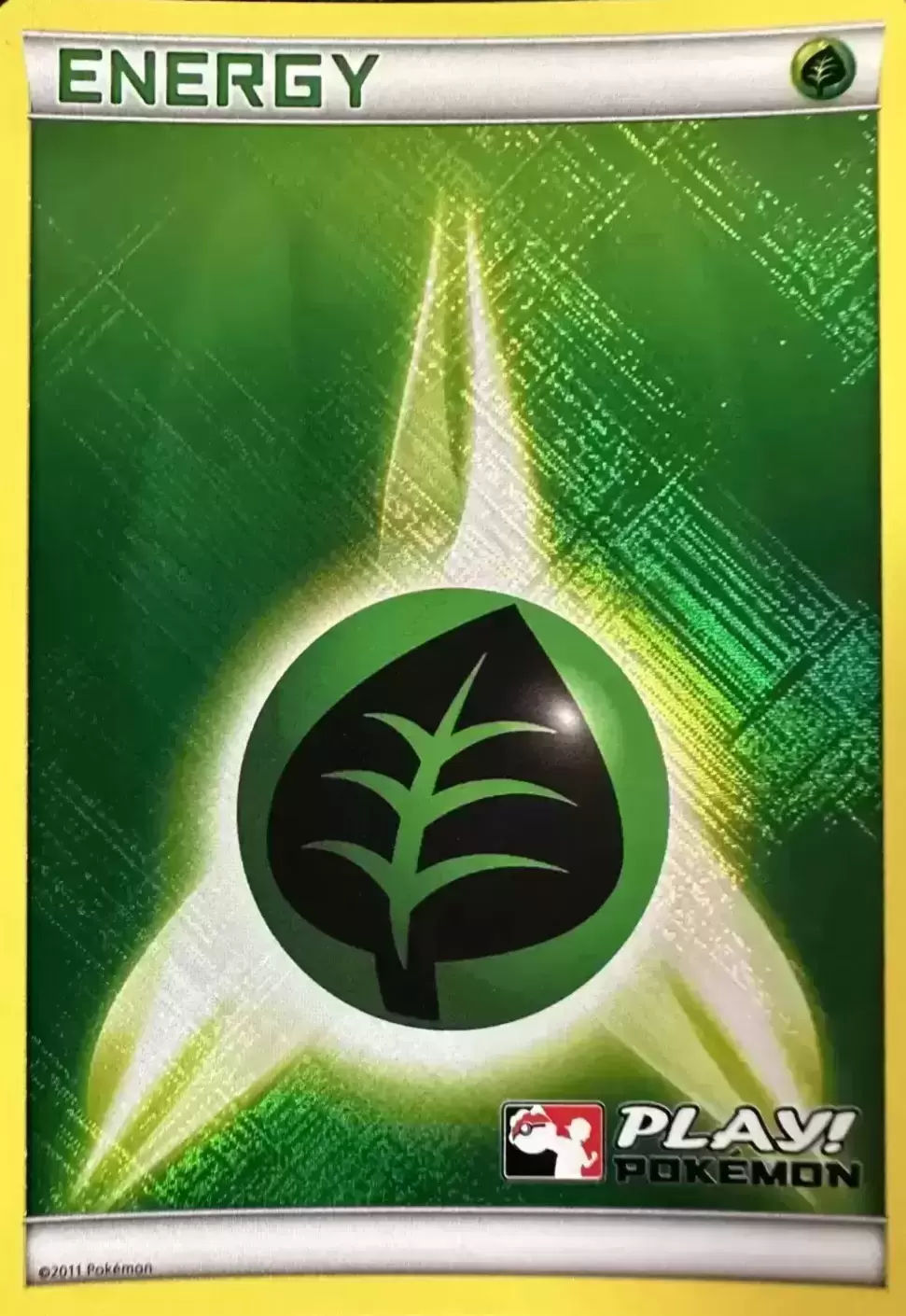 Énergies Génériques Play! Pokémon - Énergie Plante Holographique Play! Pokemon 2011
