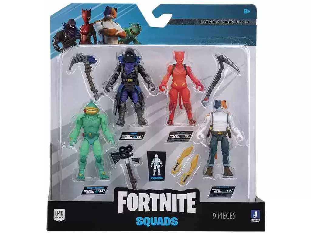 Fortnite JazWares - Squads - Micro Legendary Series 4 Pack