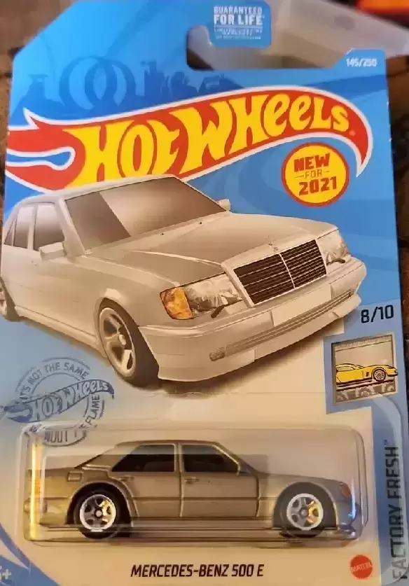 Mainline Hot Wheels - Hot Wheels: Mercedes-Benz 500 E. #145/250. Factory Fresh 8/10. 2020. GTB73-M9C0N