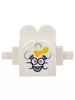 Lego Trolls World Tour Minifigures - Cloud Baby White with Sticker 2