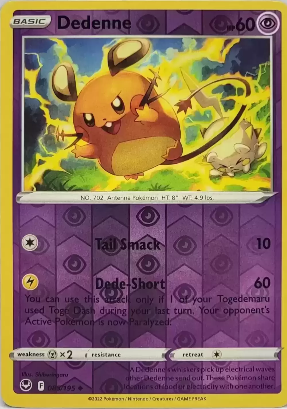 Silver Tempest - Dedenne Reverse