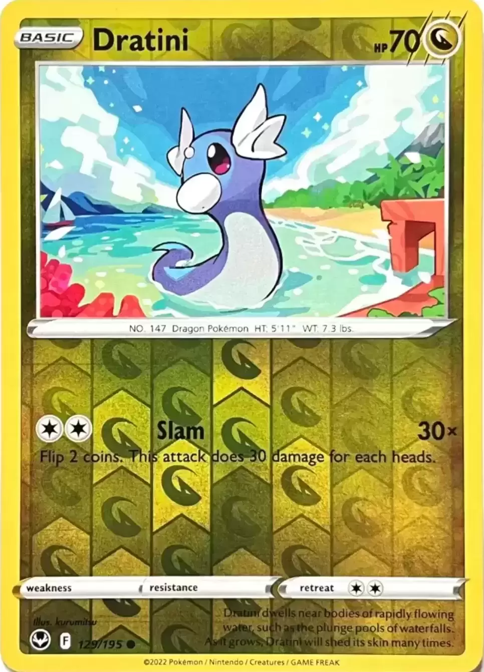 Silver Tempest - Dratini Reverse