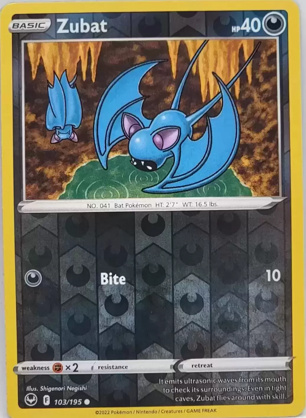 Silver Tempest - Zubat Reverse