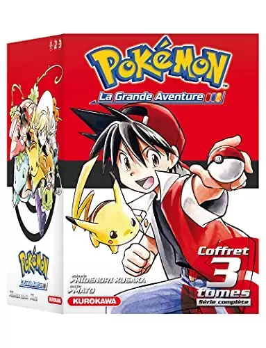 Pokemon : La Grande Aventure - Coffret Tomes 1 à 3 + Guide Pokémon