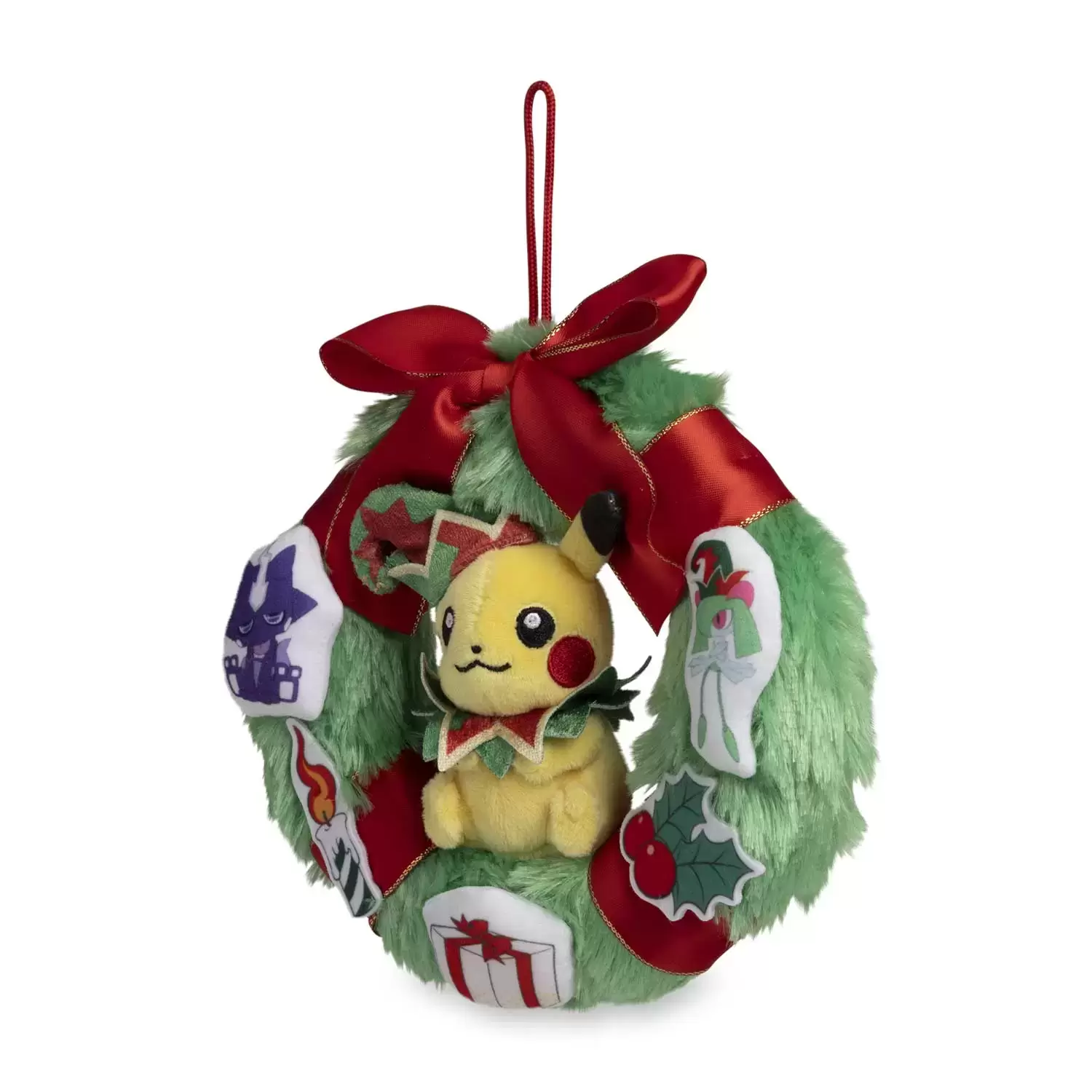 Pokemon Center: Pikachu Pokemon Holiday Workshop Plush Key Chain